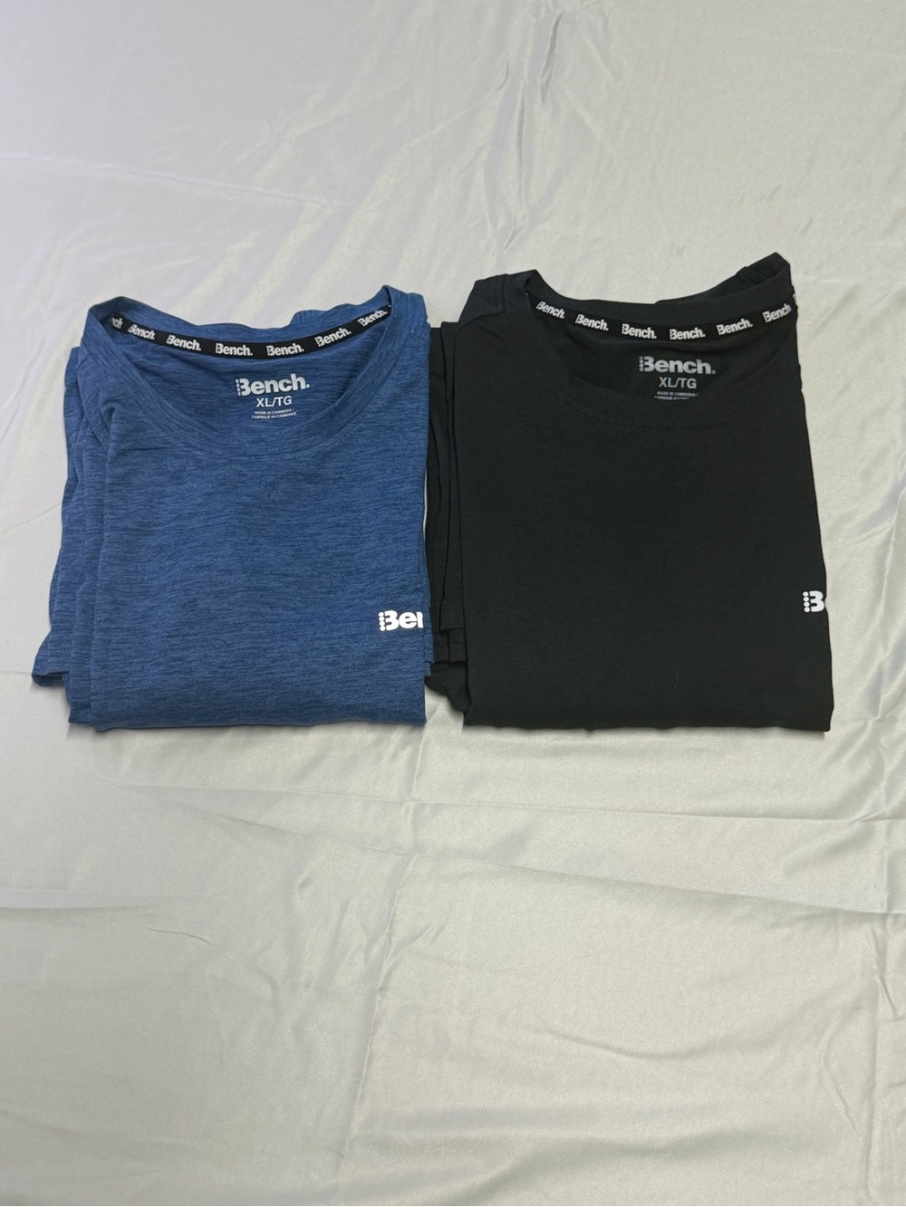 Bench Men's Crew Neck T-Shirt in Blue & Black - 2 Pack / XL